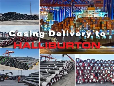 Hlíf afhending til Halliburton: API 5CT óaðfinnanlegur hlíf send til Luanda, ...